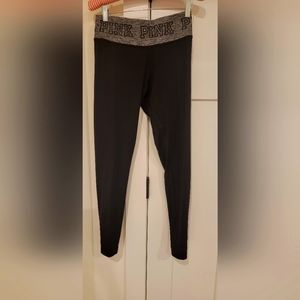 Pink reversible leggings